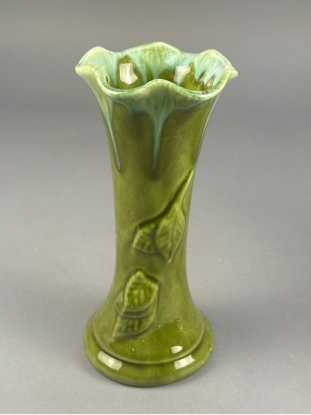 Camark Pottery 'Calla Lily Leaf' vase, shape 597 - 8.25 inches